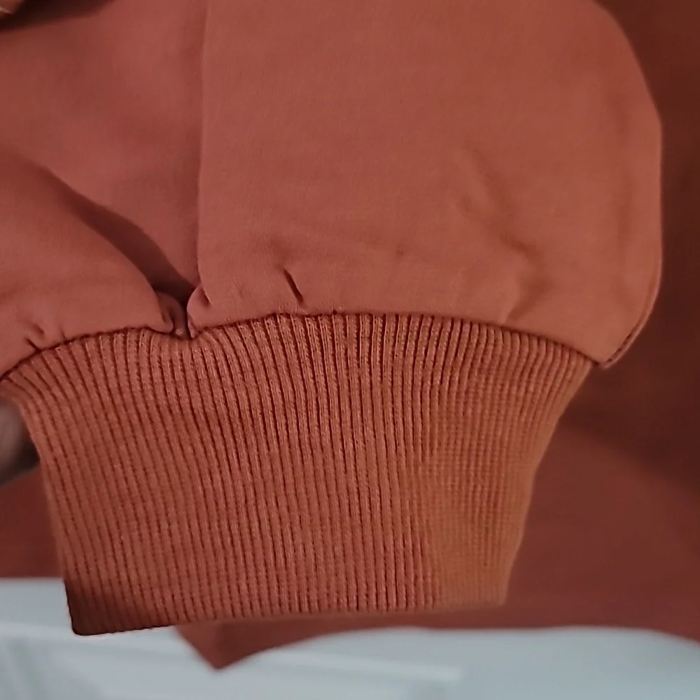 Striped Rust Sweatshirt - Picture 7 of 9